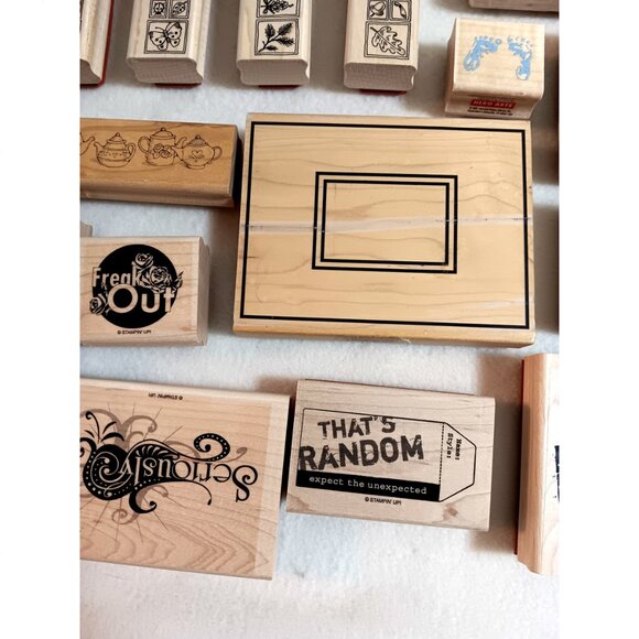 Large lot rubber stamps scrapbooks crafts cards 42 various READ - Picture 10 of 12